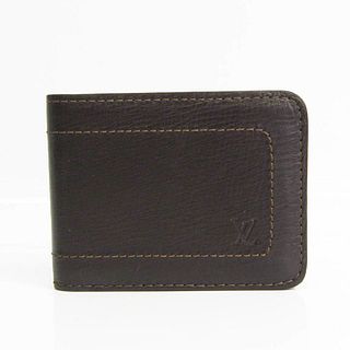 Louis Vuitton Utah Porte billets 6 carte credit Plus M92074 Men's Utah Leather Bill Wallet (bi-fold) Coffee BF529262