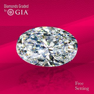 2.01 ct, E/VVS2, Oval cut GIA Graded Diamond. Unmounted. Appraised Value: $59,000 