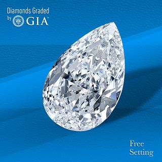 4.11 ct, D/FL, Pear cut GIA Graded Diamond. Unmounted. Appraised Value: $535,000 