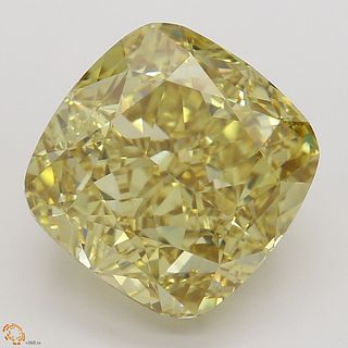 4.46 ct, Natural Fancy Brownish Yellow Even Color, VVS1, Cushion cut Diamond (GIA Graded), Unmounted, Appraised Value: $67,700 
