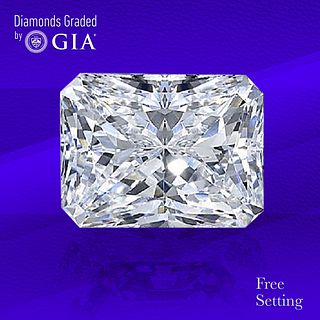 3.01 ct, H/VVS2, Radiant cut GIA Graded Diamond. Unmounted. Appraised Value: $98,000 