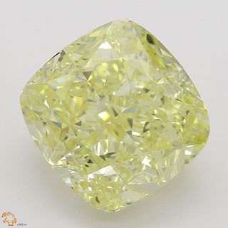 4.33 ct, Natural Fancy Intense Yellow Even Color, VS1, Cushion cut Diamond (GIA Graded), Unmounted, Appraised Value: $233,800 