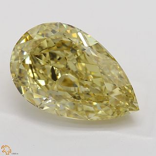 4.01 ct, Natural Fancy Brownish Yellow Even Color, VS1, Pear cut Diamond (GIA Graded), Unmounted, Appraised Value: $68,900 