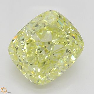 2.05 ct, Natural Fancy Yellow Even Color, VS1, Cushion cut Diamond (GIA Graded), Unmounted, Appraised Value: $28,600 