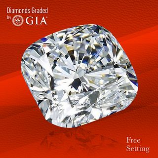 3.01 ct, G/VVS2, Cushion cut GIA Graded Diamond. Unmounted. Appraised Value: $116,000 