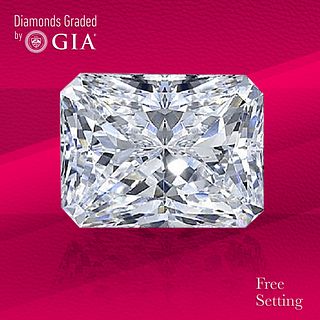 3.02 ct, D/VS2, Radiant cut GIA Graded Diamond. Unmounted. Appraised Value: $125,000 