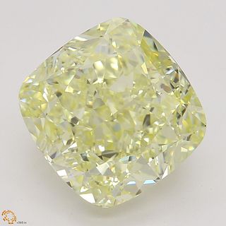 3.57 ct, Natural Fancy Yellow Even Color, IF, Cushion cut Diamond (GIA Graded), Unmounted, Appraised Value: $85,300 