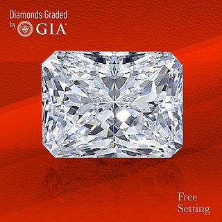 3.01 ct, E/VS2, Radiant cut GIA Graded Diamond. Unmounted. Appraised Value: $114,000 