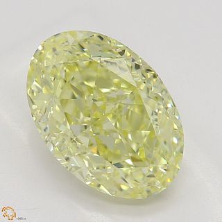 2.39 ct, Natural Fancy Yellow Even Color, VVS1, Oval cut Diamond (GIA Graded), Unmounted, Appraised Value: $45,800 