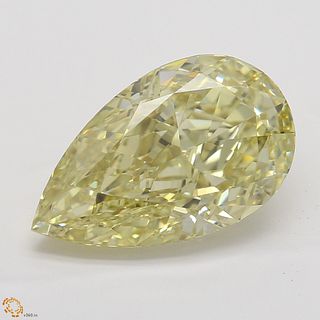 3.20 ct, Natural Fancy Brownish Yellow Even Color, VVS2, Pear cut Diamond (GIA Graded), Unmounted, Appraised Value: $49,900 