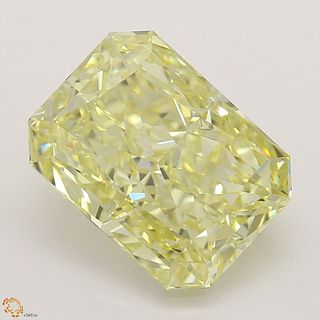 2.17 ct, Natural Fancy Yellow Even Color, VVS2, Radiant cut Diamond (GIA Graded), Unmounted, Appraised Value: $45,500 