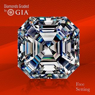 4.50 ct, E/VS2, Sq. Emerald cut GIA Graded Diamond. Unmounted. Appraised Value: $279,000 