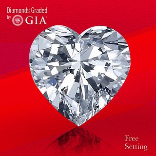 3.01 ct, H/VVS2, Heart cut GIA Graded Diamond. Unmounted. Appraised Value: $98,000 