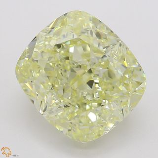 4.03 ct, Natural Fancy Yellow Even Color, VS1, Cushion cut Diamond (GIA Graded), Unmounted, Appraised Value: $91,800 