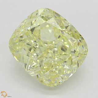 3.63 ct, Natural Fancy Yellow Even Color, IF, Cushion cut Diamond (GIA Graded), Unmounted, Appraised Value: $91,800 