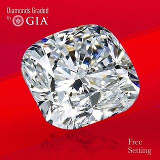 4.03 ct, E/VS1, Cushion Bri. cut GIA Graded Diamond. Unmounted. Appraised Value: $275,000 