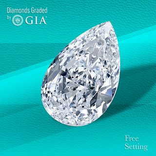 5.01 ct, G/IF, Pear cut GIA Graded Diamond. Unmounted. Appraised Value: $502,000 
