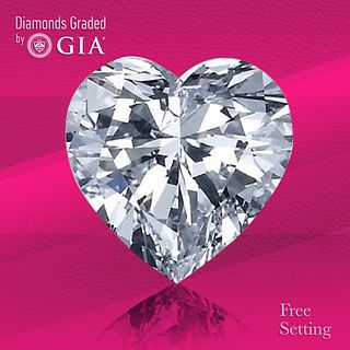 5.01 ct, G/VS1, Heart cut GIA Graded Diamond. Unmounted. Appraised Value: $376,000 
