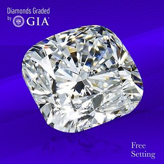2.01 ct, H/VS1, Cushion cut GIA Graded Diamond. Unmounted. Appraised Value: $37,000 