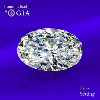 1.51 ct, F/VVS1, Oval cut GIA Graded Diamond. Unmounted. Appraised Value: $29,400 