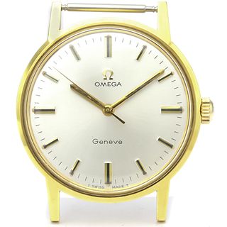 Omega Geneve Mechanical Gold Plated Men's Dress Watch 135.070 BF529038