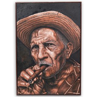 Cuban Cigar Oil On Canvas