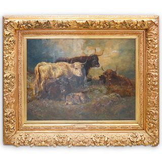 William Young "Highland Rovers" Oil Painting