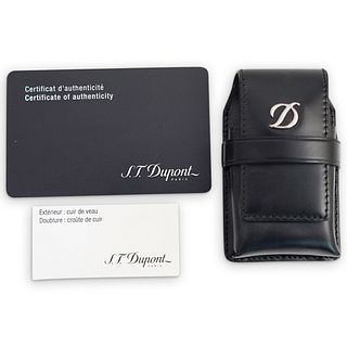 S.T. Dupont Black Leather Case