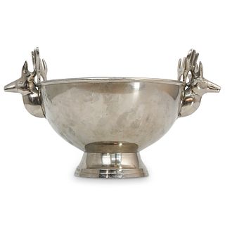 Silver Plated Deer Centerpiece Bowl