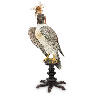 Rare Royal Falcon Porcelain Sculpture