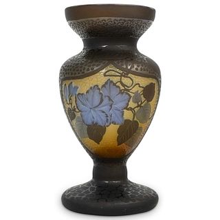 Emile Galle Style Cameo Glass Vase