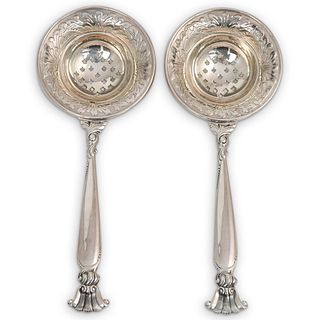Wallace Sterling Silver Tea Strainers