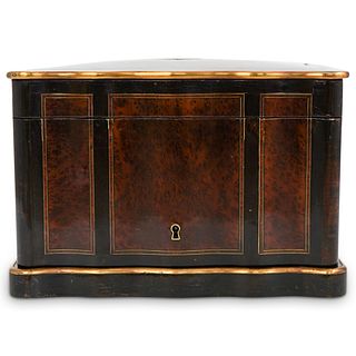 Humidor Boulle Marquetry Wood Cigar Box