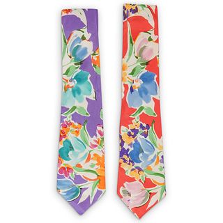 (2 Pcs) Pair of Ralph Lauren Silk Neckties