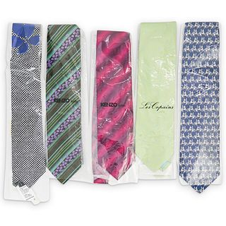 (5 Pcs) Designer Assorted Silk Necktie Group