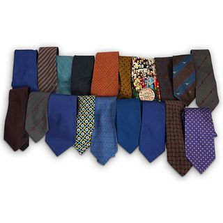 (19 Pcs) Assorted Vintage Silk Necktie Group