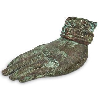 Antique Thai Bronze Buddha Hand