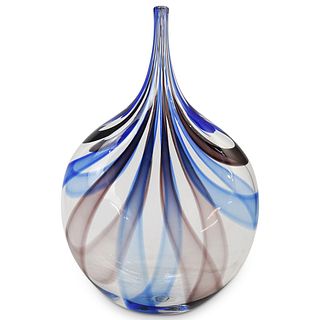 Signed Murano Glass Bud Vase