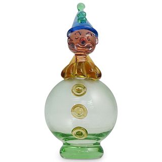 Blown Glass Clown Perfume Bottle