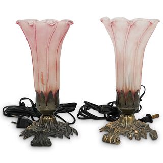 L&L WMC Vintage Floral Lamps