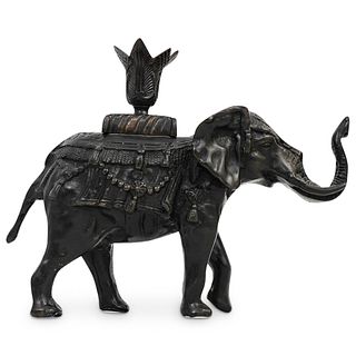 Bronze Elephant Candle Holder