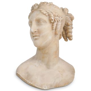 Italian Carved Figural Marble Bust