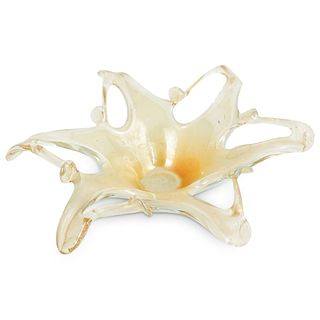 Murano Starfish Art Glass Bowl