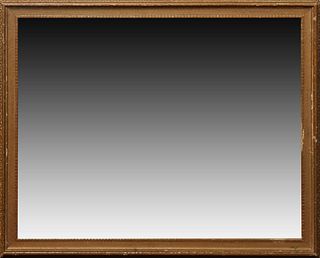 Gilt and Gesso Overmantel Mirror, 20th c., with a relief gilt liner, H.- 26 in., W.- 32 in.