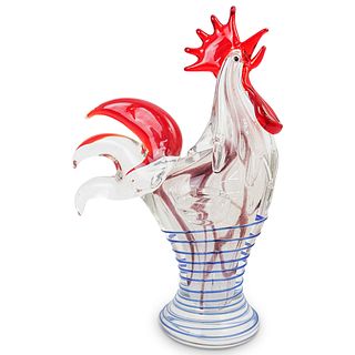 Murano Glass Rooster Figurine