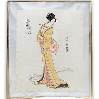 Japanese Signed Woodblock Print