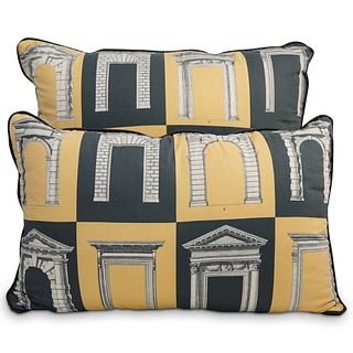 (2 Pc) Pair of Timney Fowler Porticos Pillows