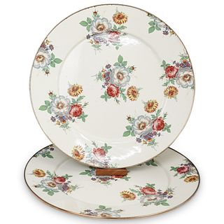 (2 Pc) Mackenzie Childs Place Setting Charger