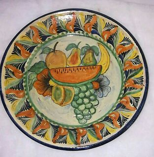 Decorative DIsh with Fruit Designs