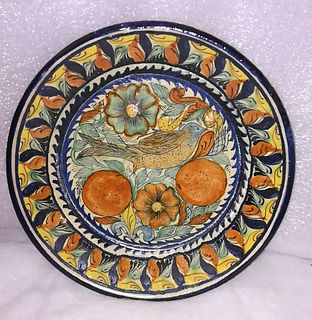 Dish with fruit designs
